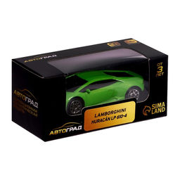Машина металлическая LAMBORGHINI HURACAN LP610-4, 1:64, цвет зелёный - Автоград фото 4