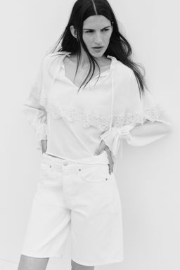 Blusa con capa decorativa - H&m фото 2