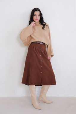 Юбка на пуговицах длины миди - Martichelli фото 70