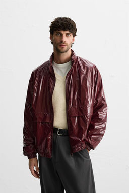 TECHNICAL JACKET WITH A SHINY FINISH - Zara фото 2