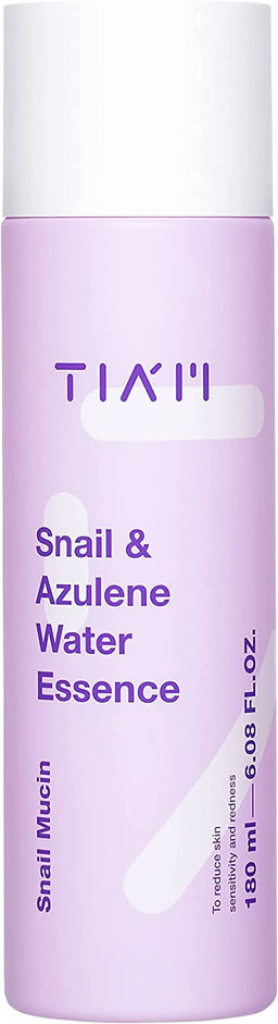 TIAM Snail & Azulene Water Essence, 180ml -Тонер-эссенция для сухой и чувствительной кожи с азуленом