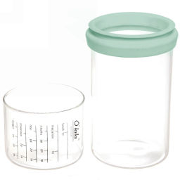 Банка для продуктов стеклянная 850мл "Olala" с мерный стаканом