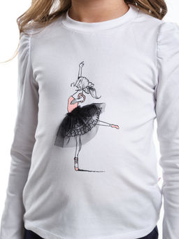 Футболка (лонгслив)	 UD 2718 белый - Mini maxi фото 4