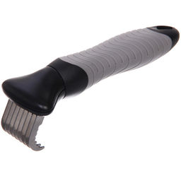 Расческа для удаления колтунов "ПРЕМИУМ - МОЙ БРО", прорезиненная ручка, цвет серый/черный, 5.5*15.5см