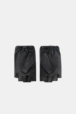 SHORT LEATHER STUDDED STONE GLOVES - Zara фото 4