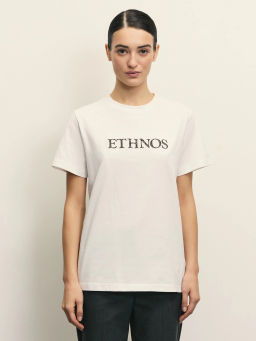 Футболка оверсайз с вышивкой / Zarina  фото 3