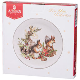 ТАРЕЛКА ЗАКУСОЧНАЯ AGNESS С НОВЫМ ГОДОМ! 21 СМ  фото 2