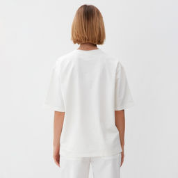 Футболка оверсайз с нашивкой женская MINAKU: One Most Brand, экрю, размер 44