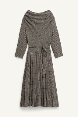LIMITED EDITION CHECKED DRESS WITH BOX PLEATS - Zara фото 5
