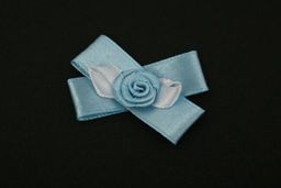 BLITZ Цветок розочка на банте №17 10 шт №48 голубой