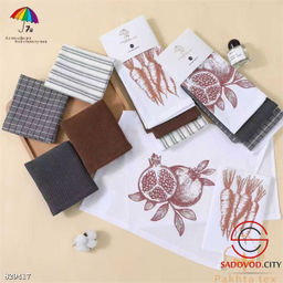 Льняные полотенце для кухни с петелькой