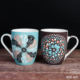 Кружка 400 мл Орнамент / D619 /уп 12/72/ - ГалеонТрейд фото 4