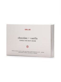 Подарочный набор новогодний: бомбочка снежинка и фигурная свеча дом, URAL LAB