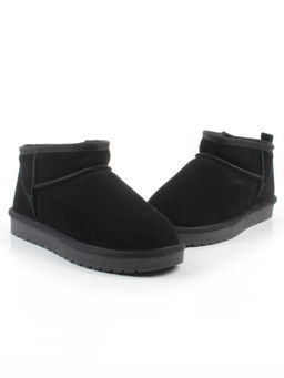 04-PF8300-1 BLACK Угги женские (натуральная замша, 100% шерсть)