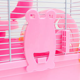 Клетка для грызунов Пижон, 31 х 24 х 46 см, розовая  фото 9