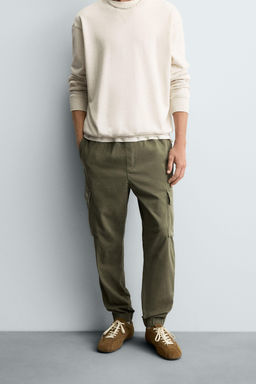 SLIM FIT CARGO TROUSERS - Zara фото 20