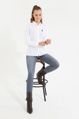 Kad_n Beyaz Uzun Kollu Basic G_mlek