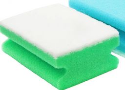 ЧИСТЮЛЯ губка д/ванной поролоновая с деликатным абразивом (с фаской)