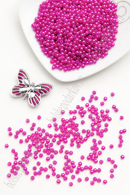 Бусинки 4 мм*400 гр (SF-1454) фукси №107