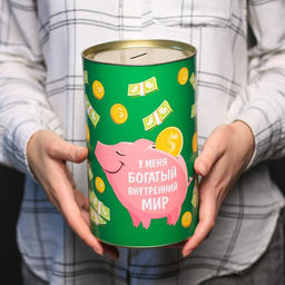 Копилка XXL «Денег много не бывает», 20×12.5 см