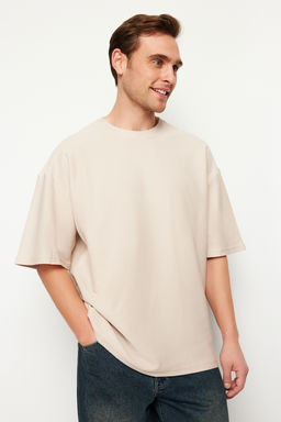 Tas Oversize %100 Pamuklu Dokulu T-Shirt TMNSS24TS00156