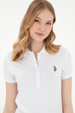 Женская белая базовая футболка Неожиданная скидка в корзине - U.s. polo assn фото 2