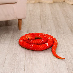 Мягкая игрушка Змея, 200 см, цвет терракотовый - Simaland фото 4
