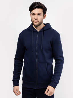 Спортивный жакет на молнии в синем цвете темно -синий 121139