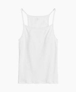 ATLANTIC LV-002 Майка женская Ribbed Top белый  фото 2