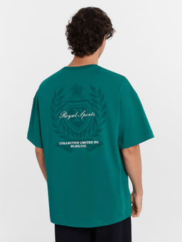 Футболка мужская зеленая с принтом и надписью Royal sports зеленый +печать 111900 - Mark formelle фото 4