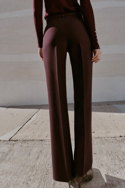 HIGH-WAIST STRAIGHT-LEG TROUSERS - Zara фото 4