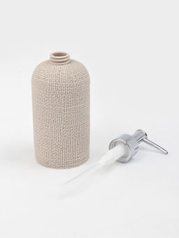 Набор для ванной «Плетение», 2 предмета, дозатор для мыла, стакан, бежевый