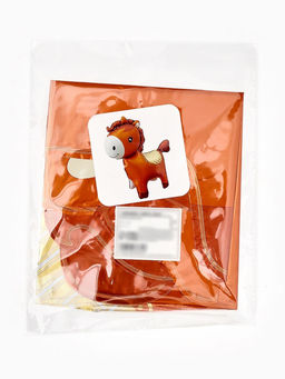 Цена за 2 шт. Воздушный шар фольгированный 3D 25" "Лошадка" цвет коричневый, под воздух