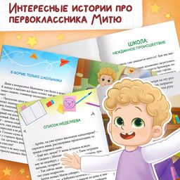 Цена за 2 шт. Книга для первоклассника «Большой переполох», 28 стр.