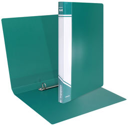 Папка с кольцами INFORMAT А4, 2 кольца, 25 мм, пластик 700 мкм, зеленая