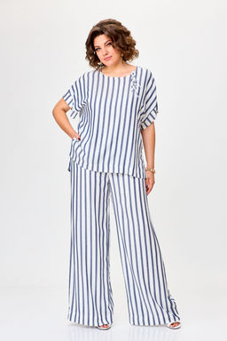 Костюм Michel Chic 1384 белый, синий, полоска  фото 2