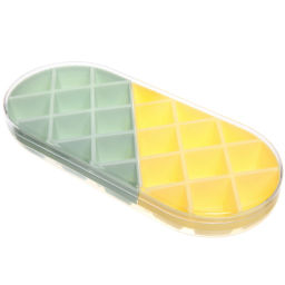 Цена за 2 шт. Форма для льда пластиковая "Ассорти" 25*11*3,5см, цвета микс