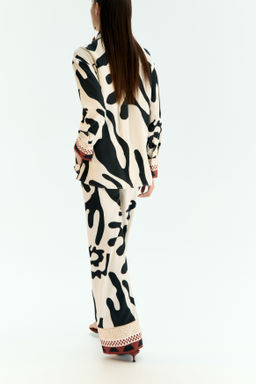 Pantal?n amplio con cord?n de ajuste - H&m фото 7