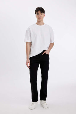 Джинсовые брюки Sergio Regular Fit Normal Mold с нормальной талией и зауженными штанинами - Defacto фото 4