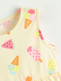 Desenli K?z ?ocuk Elbise