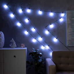 Умная гирлянда Нить 6 м с насадками Шишки матовые, IP20, тёмная нить, 20 LED, свечение RGB, USB - Luazon lighting фото 6