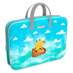 АКЦИЯ Цена за 1 шт. Папка текстильная на молнии ErichKrause с ручками Capybara Travel, A4+
