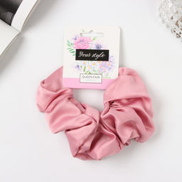 Цена за 3 шт. Резинка для волос «Орбита», цветная, 13 см, розовая