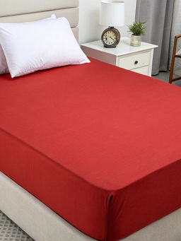 Простыня микрофибра - Красный 220x240