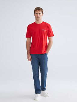 Bisiklet Yaka Atat?rk ?mzas? Bask?l? Erkek Ti??rt