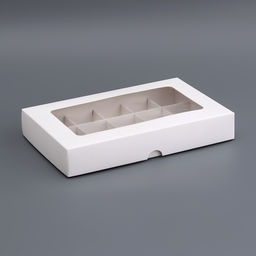 Коробка складная под 15 конфет, белая, 13,7 Х 22 Х 3,5 см - UPAK LAND фото 2