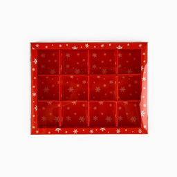 Цена за 5 шт. Коробка под 12 конфет с ячейками Новогодние сюжеты, 14.5 х 18.5 х 3 см - Дарите счастье фото 3