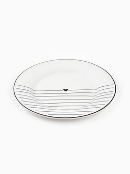 Тарелка плоская керамическая С любовью, d=20 см, ручная работа