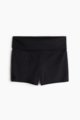 Minishorts con cintura plegable