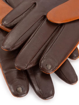 Перчатки женские ш+каш. TOUCH F-IS0065 cork/d.brown - Eleganzza фото 4